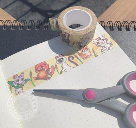Cats of Eorzea Washi Tape
